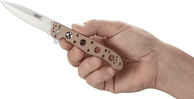  CRKT M16-03BS Spear Point Tactical Flipper Folding Knife With Silver Blade