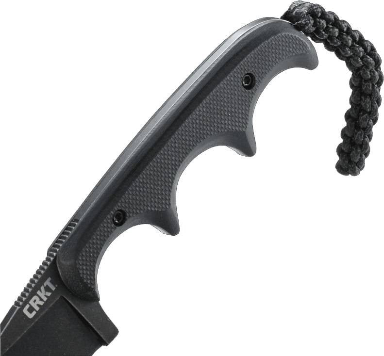  CRKT 2384K Minimalist Drop Point Compact Fixed Blade Neck Knife