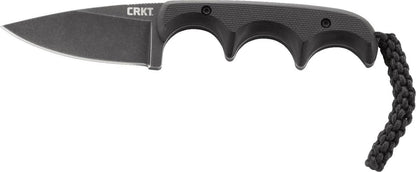  CRKT 2384K Minimalist Drop Point Compact Fixed Blade Neck Knife