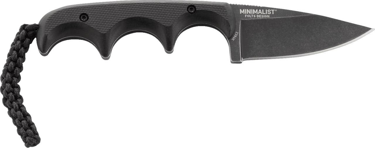  CRKT 2384K Minimalist Drop Point Compact Fixed Blade Neck Knife