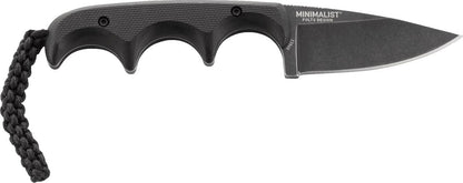  CRKT 2384K Minimalist Drop Point Compact Fixed Blade Neck Knife