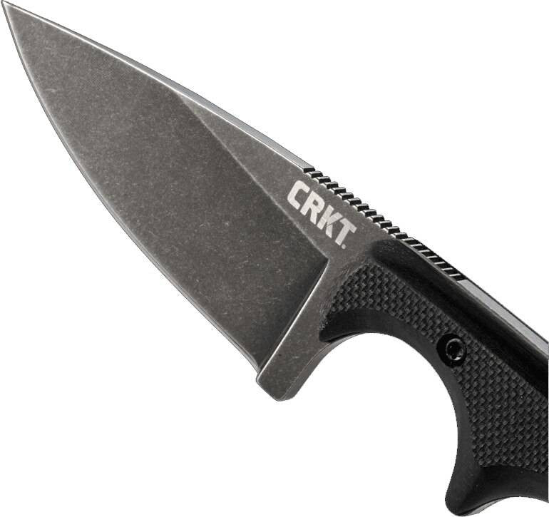  CRKT 2384K Minimalist Drop Point Compact Fixed Blade Neck Knife