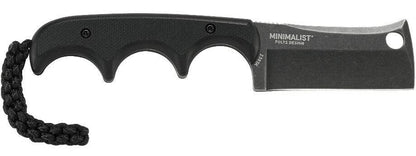  CRKT 2383K Minimalist Cleaver Blackout Compact Fixed Blade Neck Knife