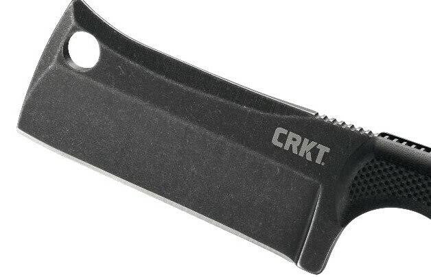  CRKT 2383K Minimalist Cleaver Blackout Compact Fixed Blade Neck Knife