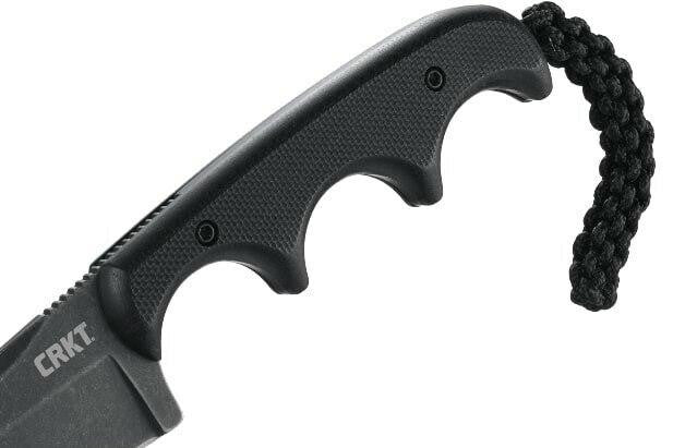  CRKT 2383K Minimalist Cleaver Blackout Compact Fixed Blade Neck Knife