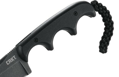  CRKT 2383K Minimalist Cleaver Blackout Compact Fixed Blade Neck Knife