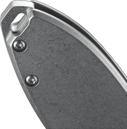  CRKT 2490 Squid Silver Drop Point Folding Knife