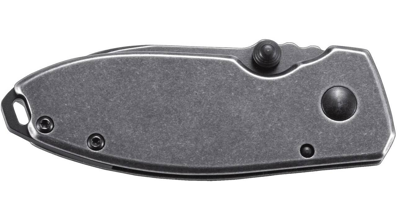  CRKT 2490KS Squid Black Stonewash Drop Point Folding Knife