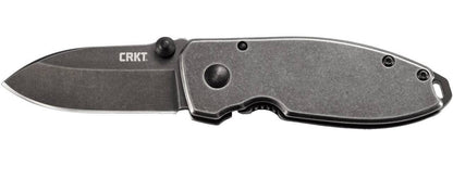  CRKT 2490KS Squid Black Stonewash Drop Point Folding Knife