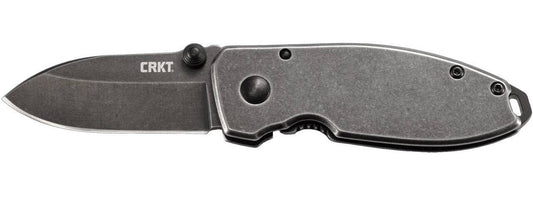  CRKT 2490KS Squid Black Stonewash Drop Point Folding Knife