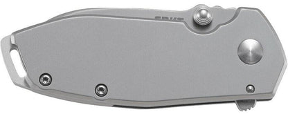  CRKT 2492 Squid Silver Drop Point Assisted Opening Folding Knife