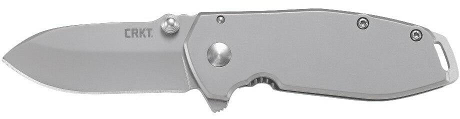  CRKT 2492 Squid Silver Drop Point Assisted Opening Folding Knife