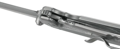  CRKT 2492 Squid Silver Drop Point Assisted Opening Folding Knife