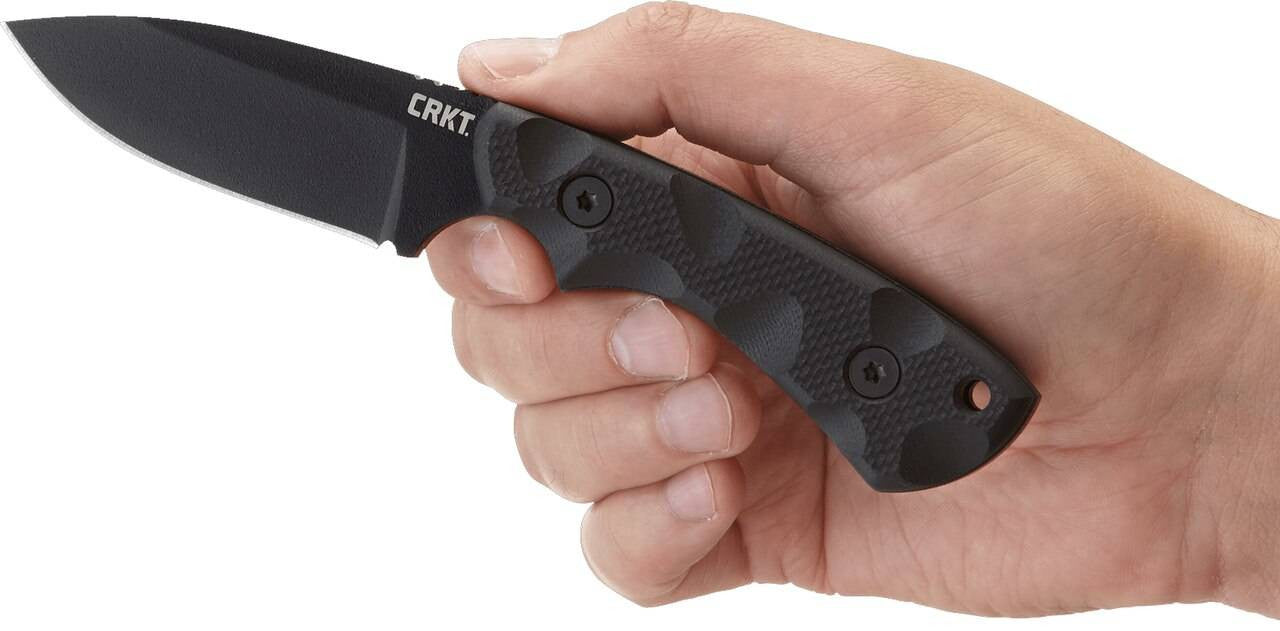  CRKT 2082 SiWi Drop Point Compact Tactical Fixed Blade Knife