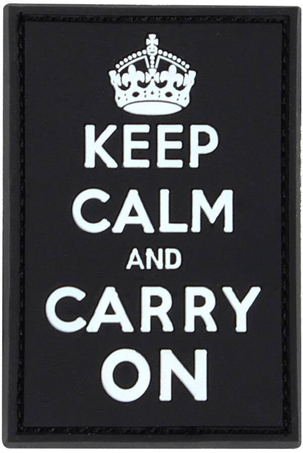  Condor Keep Calm And Carry PVC Patch (6 Pack)