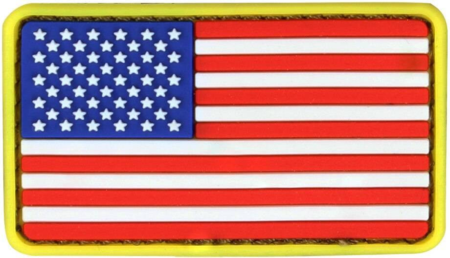  Condor Mini US Flag PVC Patch (6 Pack)