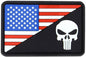  Condor US Flag Morale PVC Punisher Patch (6 Pack)
