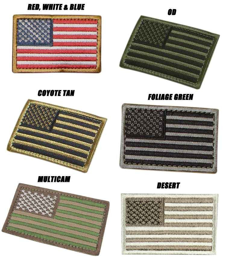  Condor USA Flag Hook & Loop Patch (6 Pack)