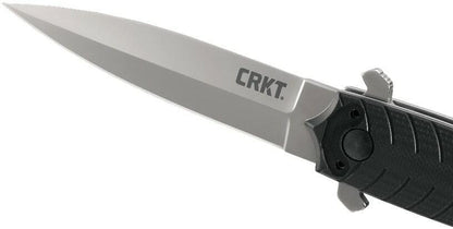  CRKT 2265 Xolotl Black Spear Point EDC Flipper Folding Knife