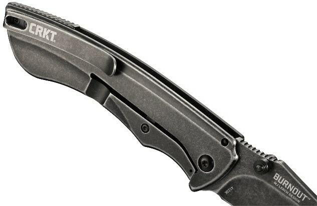  CRKT 4123K Burnout Clip Point Outburst Assisted Opening Folding Knife