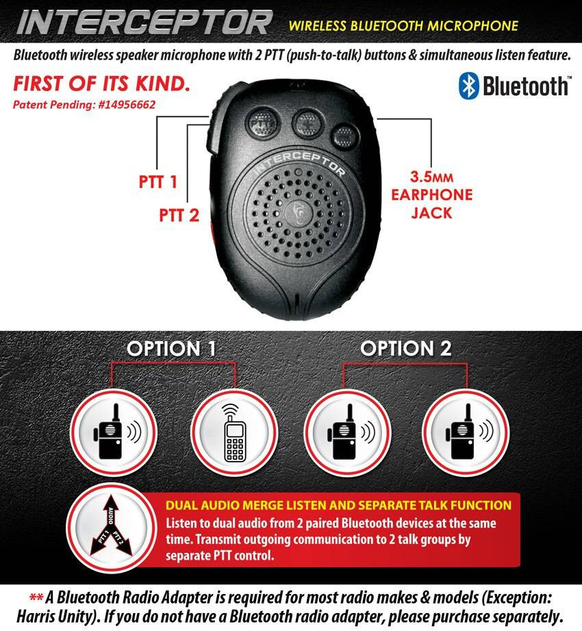  Ear Phone Connection Interceptor Bluetooth Mic