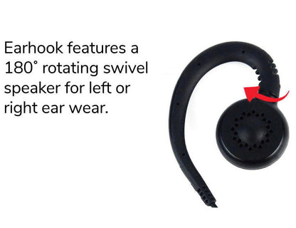  Earphone Connection IHook PTT Earhook Surveillance Kit