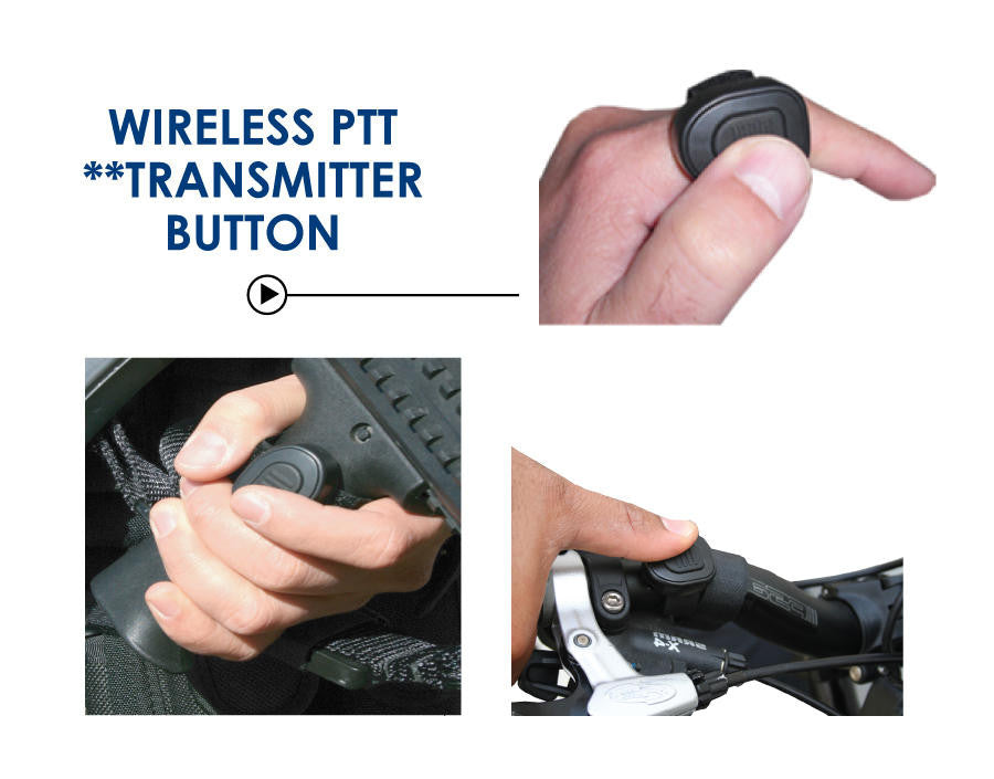  Earphone Connection Stingray Lapel Mic And Wireless PTT Kit