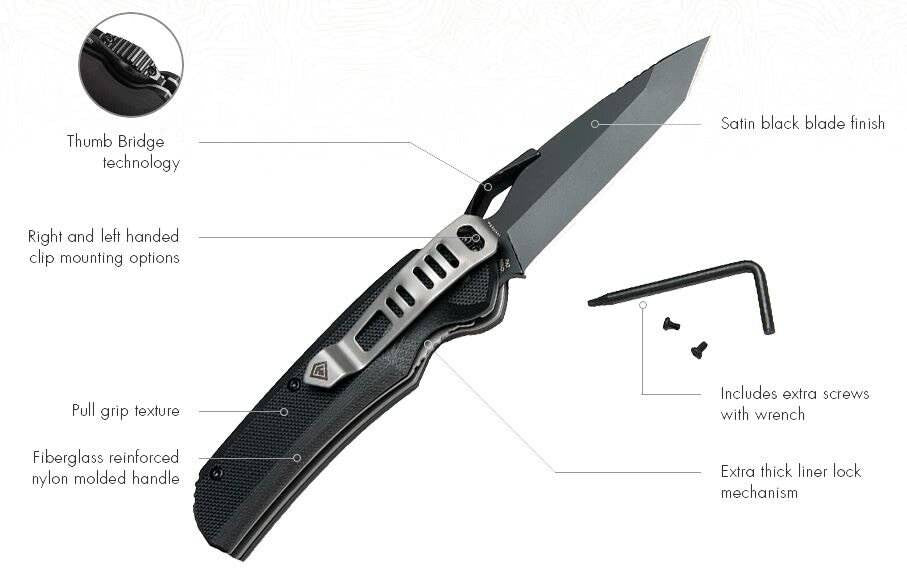  First Copperhead Tanto Knife 140005 - Closeout
