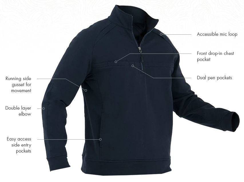  First Tactical Men's 1/4 Zip Cotton Job Shirt 118507