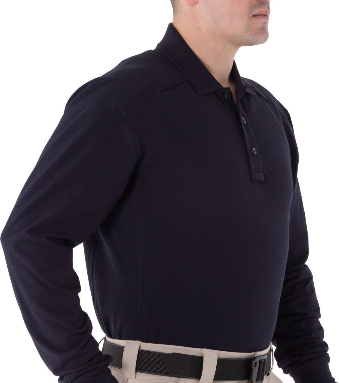  First Tactical Men's Cotton Long Sleeve Polo 111502
