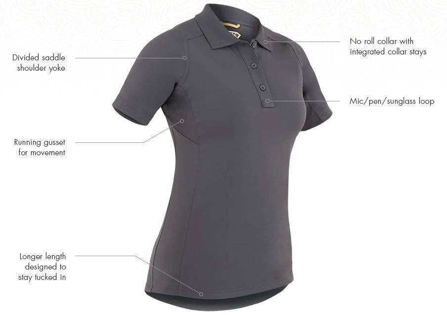  First Tactical Women's Performance Long Sleeve Polo 121503