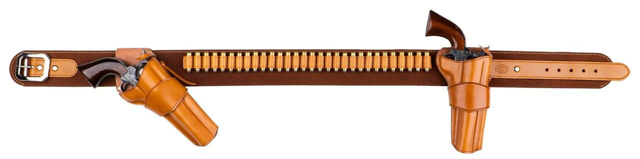  Galco 1880s 3" Western Cartridge Belt .44/ .45