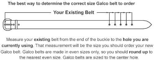  Galco CSB7 1 1/2" Cop Holster Belt