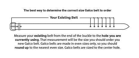  Galco SB6 Fancy Stiched 1 3/4" Holster Belt