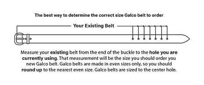 Galco SB6 Fancy Stiched 1 3/4" Holster Belt
