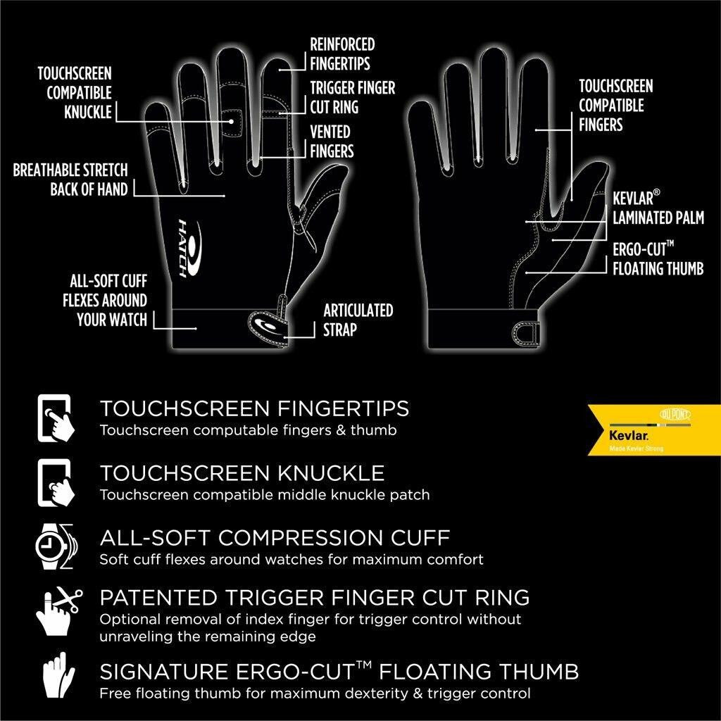  Hatch Task Medium Cut-Resistant Police Duty Glove W/ Kevlar TSK325