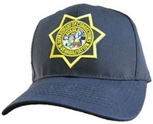  Hero's Pride California Department Of Corrections Star Patch On Black Cotton Twill Cap