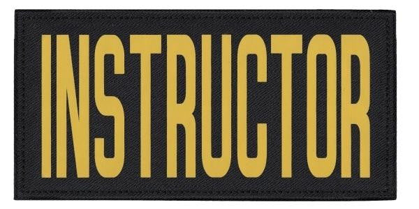  Hero's Pride Instructor Tactical Chest And Back Patch Set