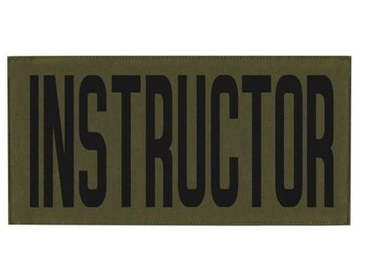  Hero's Pride Instructor Tactical Chest And Back Patch Set