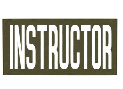  Hero's Pride Instructor Tactical Chest And Back Patch Set