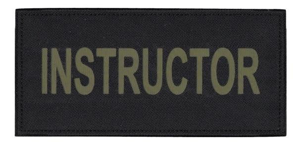  Hero's Pride Instructor Tactical Chest And Back Patch Set