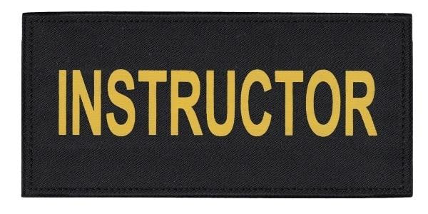  Hero's Pride Instructor Tactical Chest And Back Patch Set