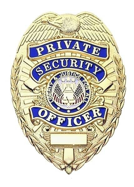  Hero's Pride Private Security Officer Oval Badge