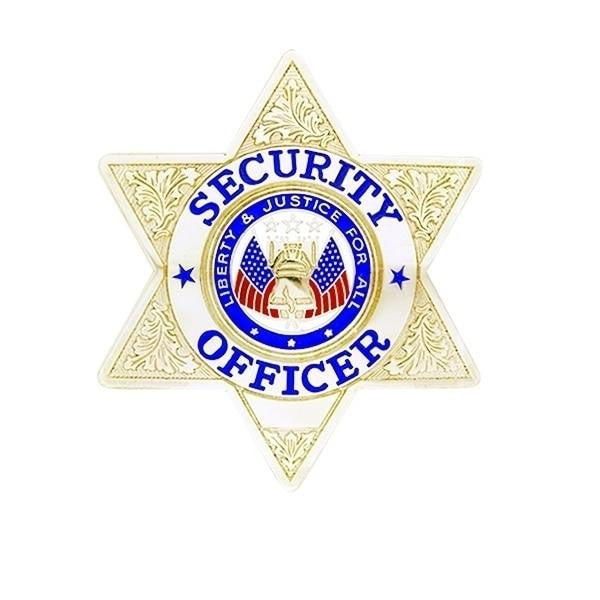  Hero's Pride Security Officer Lightweight 6 Pt Star Badge