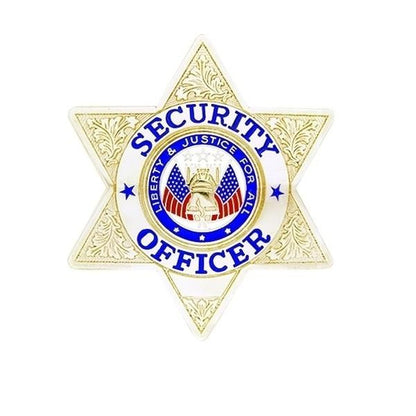  Hero's Pride Security Officer Lightweight 6 Pt Star Badge