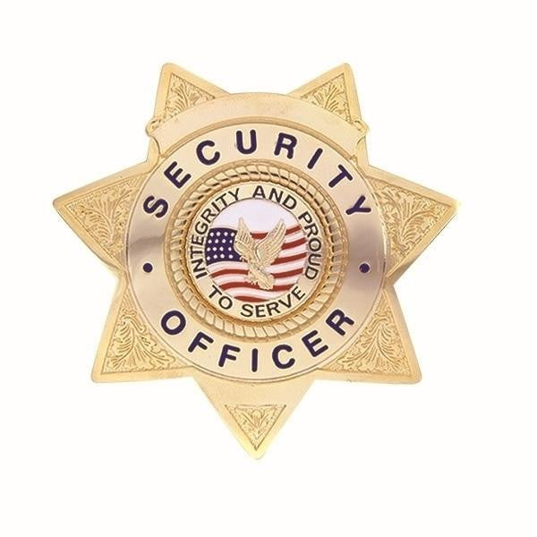  Hero's Pride Security Officer Lightweight 7 Pt Star Badge