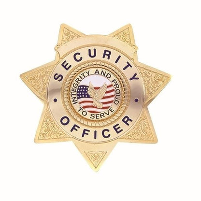  Hero's Pride Security Officer Lightweight 7 Pt Star Badge