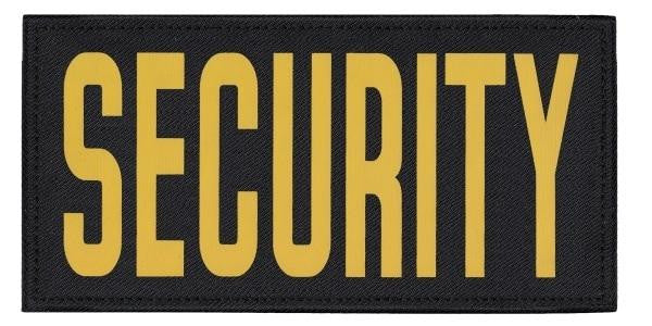  Hero's Pride Security Tactical Chest And Back Patch Set