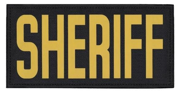  Hero's Pride Sheriff Tactical Chest And BackPatch Set