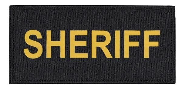 Hero's Pride Sheriff Tactical Chest And BackPatch Set